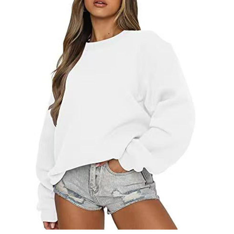 Damen Sweatshirt Lässiger Schnitt Voluminöse Ärmel Norvielle