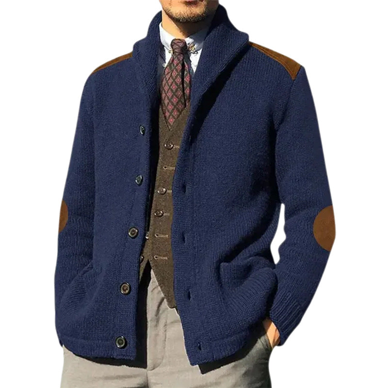 Herren Strickjacke Klassischer Schalkragen Bequem