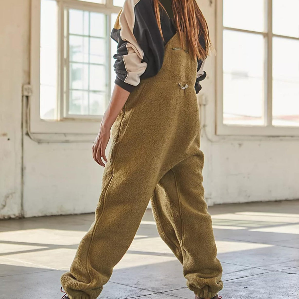 Damen Fleece-Latzhose Weich Norvielle