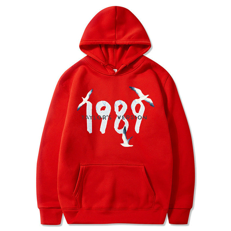 Damen Kapuzenpullover Hochwertige Baumwolle Vogelmotiv