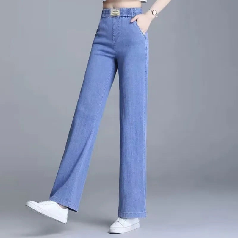Damen Weite Jeanshose Elastisch