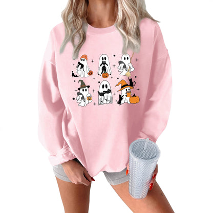 Damen Sweatshirt Grusel Motiv Norvielle