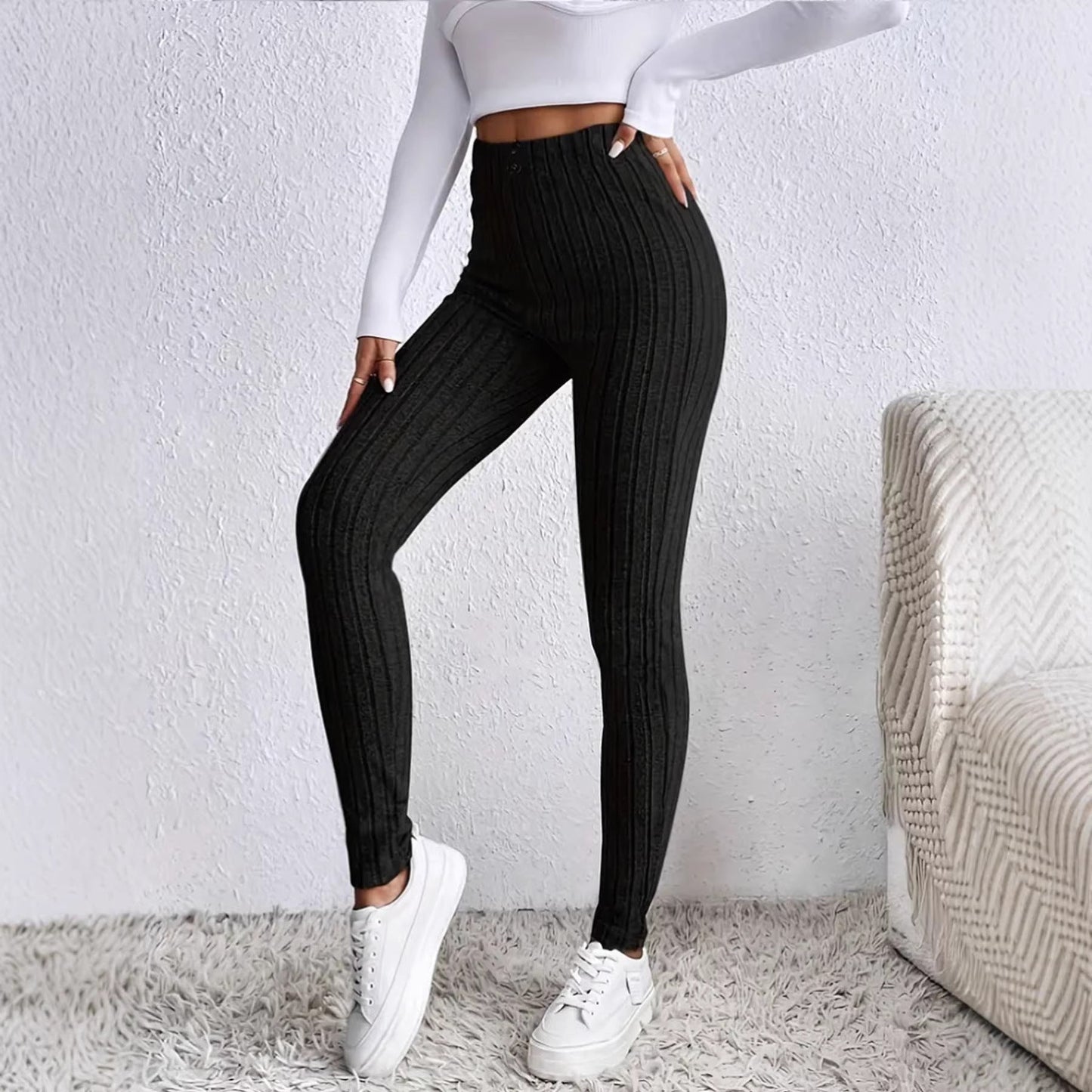 Damen Hochtaillierte Rippstrickleggings Norvielle wird zu:
Norvielle