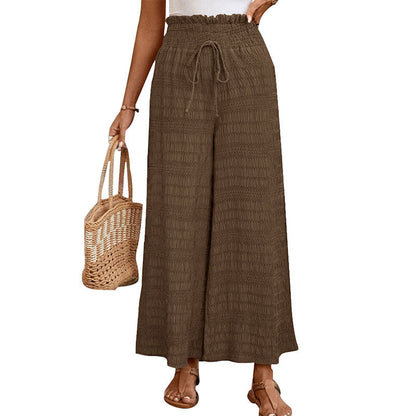 Damen Freizeithose Elastischer Bund Kordelzug