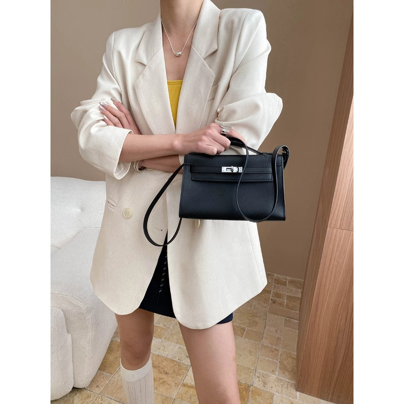 Damen Oversized Blazer mit Details Beige - Norvielle