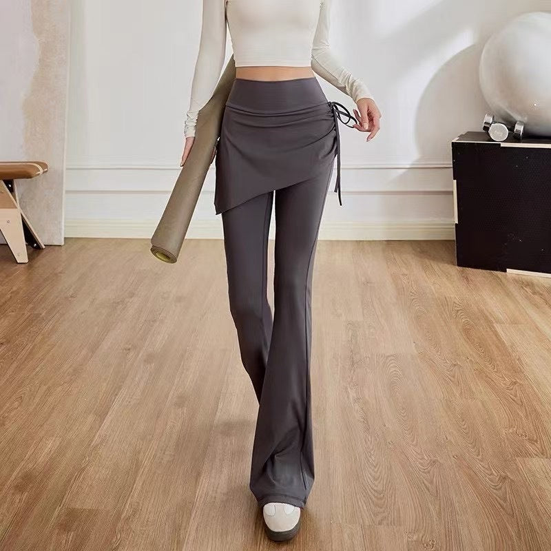 Damen Flare-Hosen Asymmetrischer Schnitt Hoch Tailliert Norvielle - Norvielle