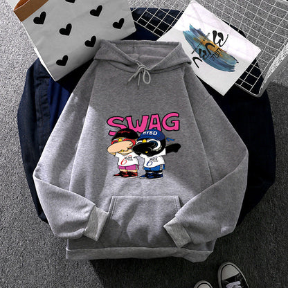 Damen Hoodie Cartoon-Design Norvielle