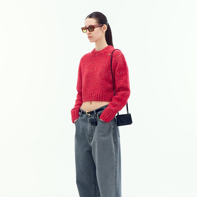 Damen Kurzarm Pullover Norvielle