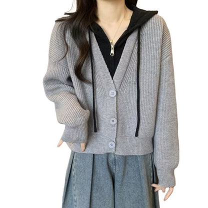 Damen Wickeljacke mit Kapuze Norvielle