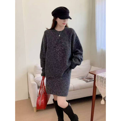Damen Strickpullover Lässiger Schnitt Mit Diamantdetails Norvielle