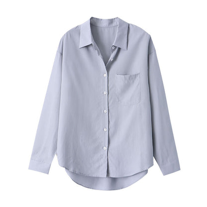 Damen Bluse mit Knöpfen aus Baumwolle Elegantes Design Weiß