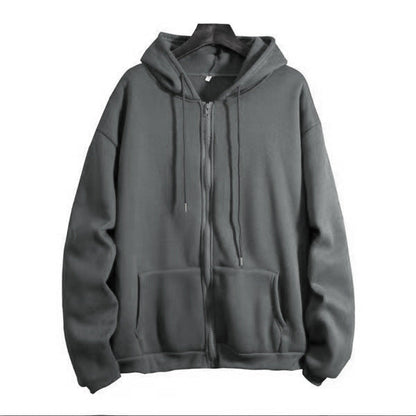 Damen Kapuzenjacke Mit Reißverschluss Und Kängurutaschen Norvielle