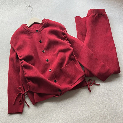 Damen Strickblazer mit Knopfverschluss und Taschen Norvielle