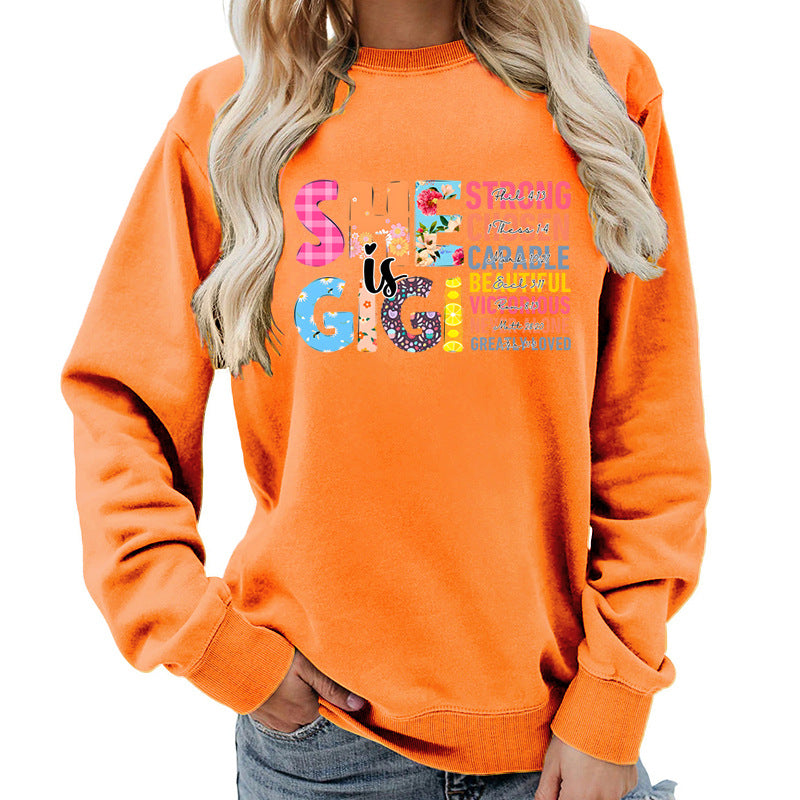 Damen Sweatshirt Inspirierendes Text-Design Norvielle