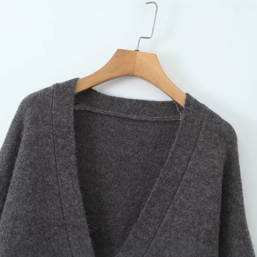 Damen Oversized Strickmantel Großmaßige Strickware Norvielle