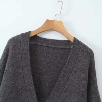 Damen Oversized Strickmantel Großmaßige Strickware Norvielle