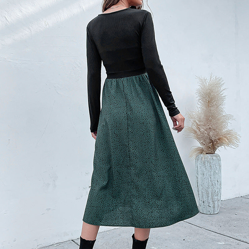 Damen Maxikleid Tailliert Elastisch Norvielle
