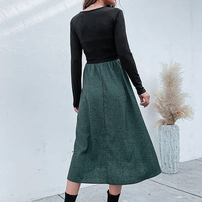 Damen Maxikleid Tailliert Elastisch Norvielle
