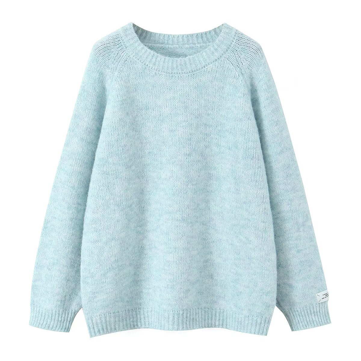 Damen Strickpullover Rundhals Norvielle Weich