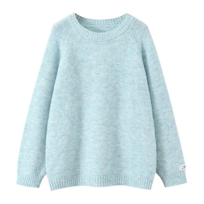 Damen Strickpullover Rundhals Norvielle Weich