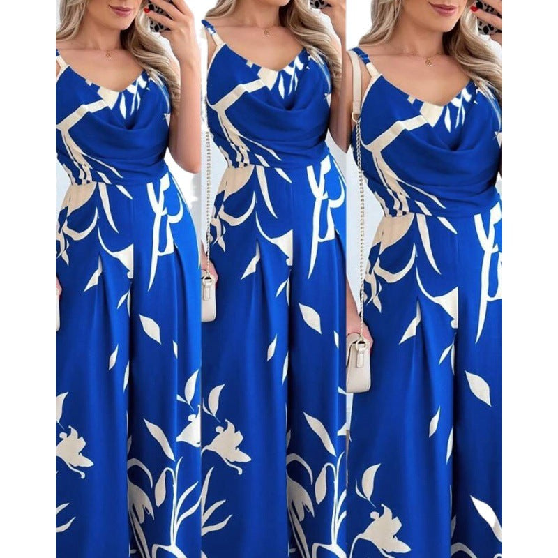 Damen Overall Gefaltetes Oberteil Florales Design