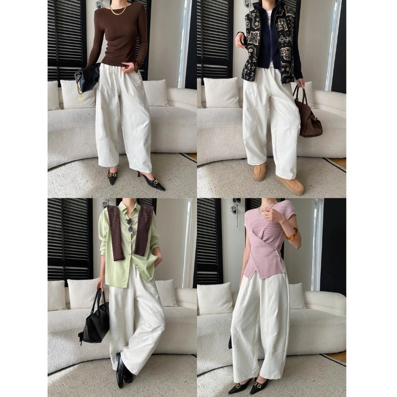 Damen Langarm- Rundhalsausschnitt Feinstrick Elegantes Design