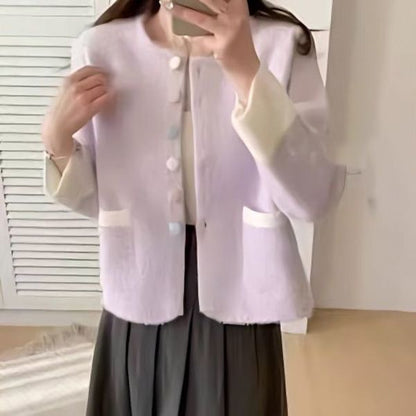 Damen Strickjacke Lässig Norvielle
