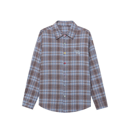 Damen Oversized-Hemd Kariert Baumwolle Norvielle
