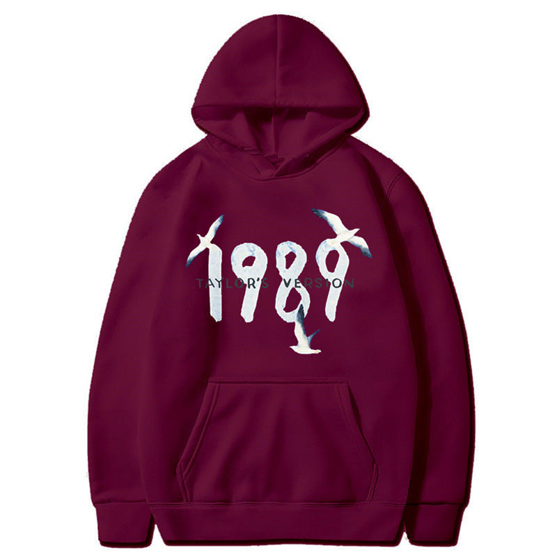 Damen Kapuzenpullover Hochwertige Baumwolle Vogelmotiv