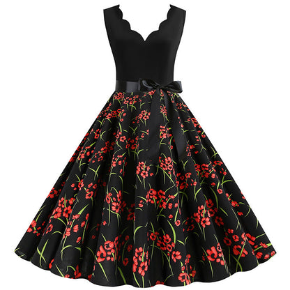 Damen Swingkleid Floralmuster Elegant Norvielle