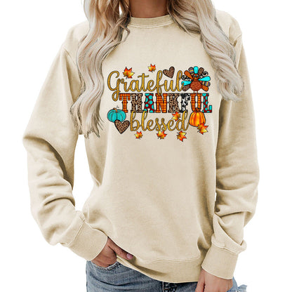 Damen Sweatshirt Herbstliches Motiv Norvielle