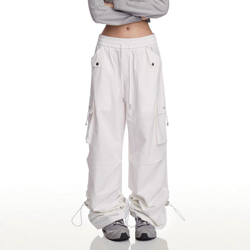 Damen Cargo-Hose Mit Seitentaschen Verstellbarer Bund Norvielle - Norvielle