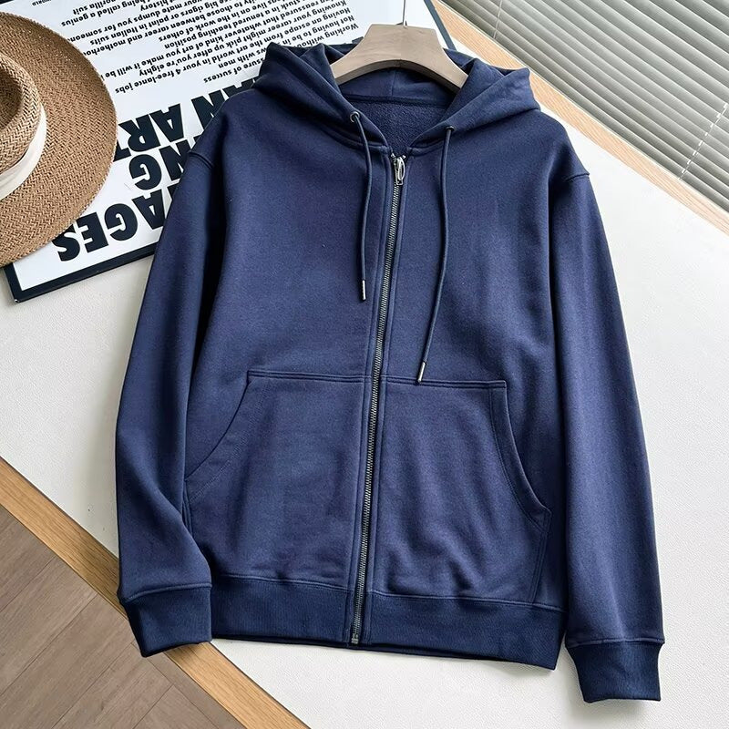 Damen Zip-Hoodie Sportlich Kängurutaschen Norvielle