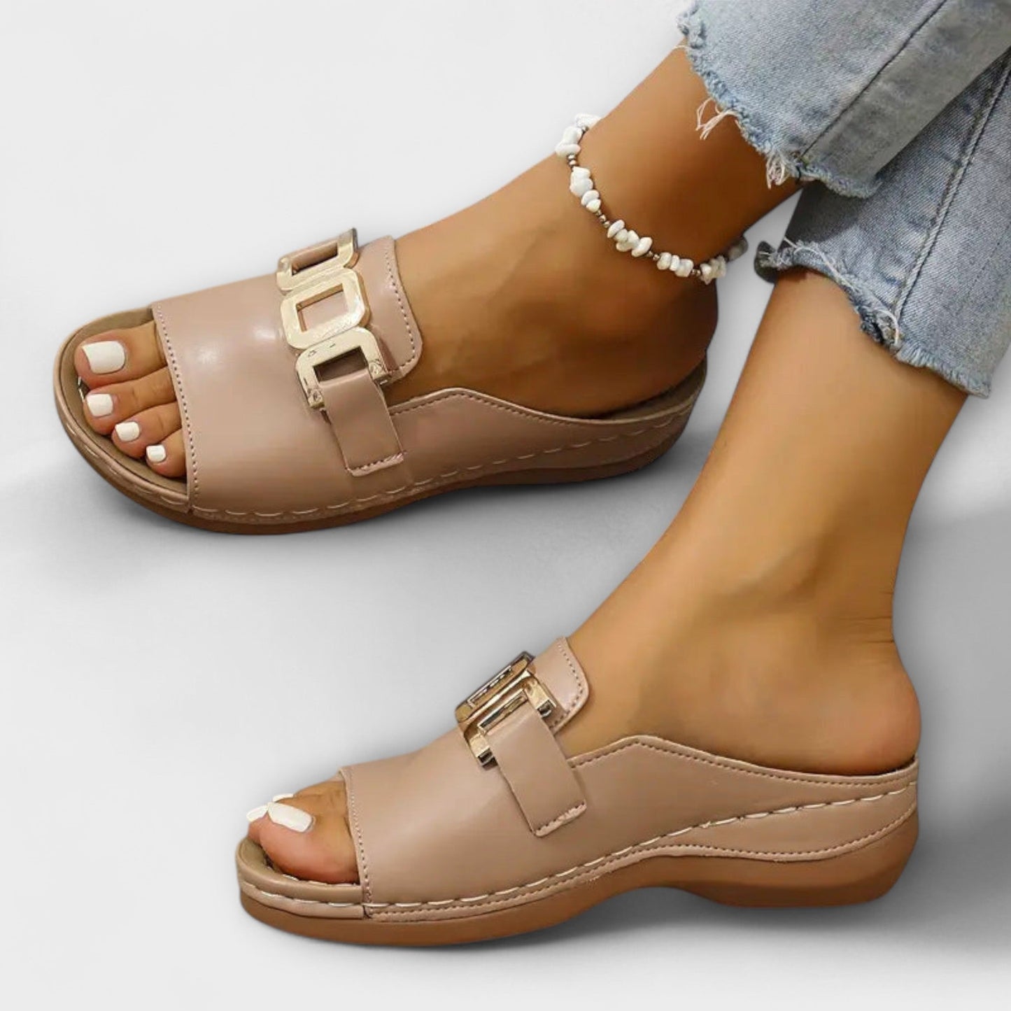 Tinsley Damen Riemchen Slides