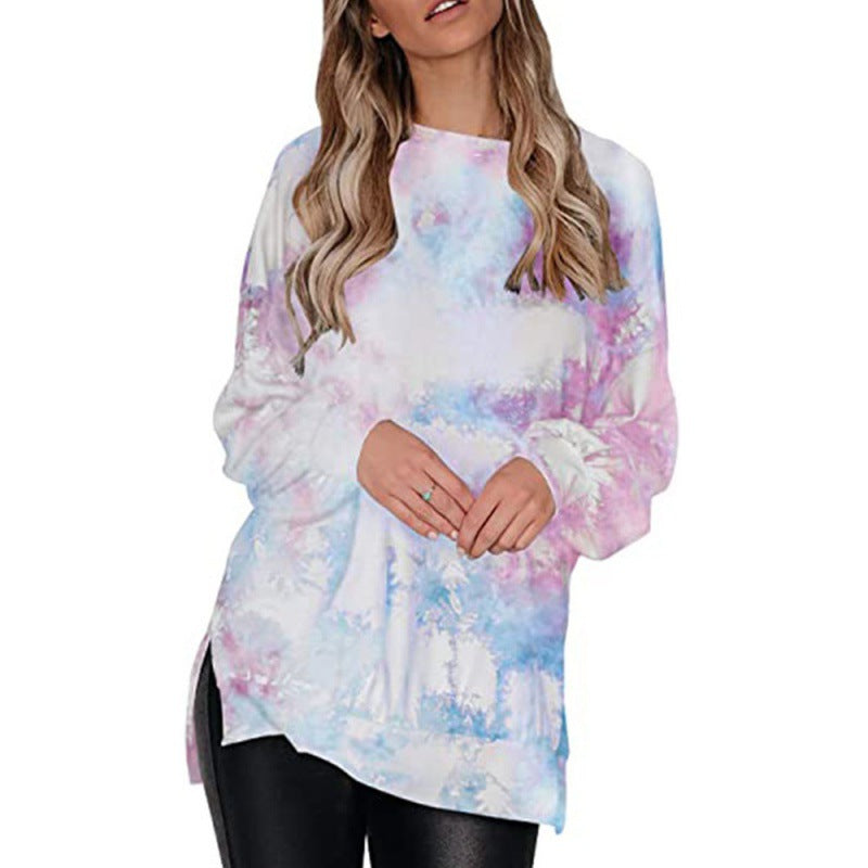 Damen Oversized Pullover Batikdesign Norvielle