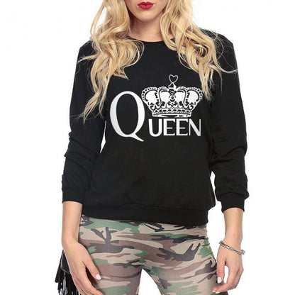 Damen Sweatshirt Königlicher Aufdruck Norvielle