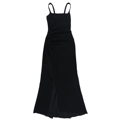 Damen Abendkleid Hochschlitz Figurbetonter Stoff Norvielle