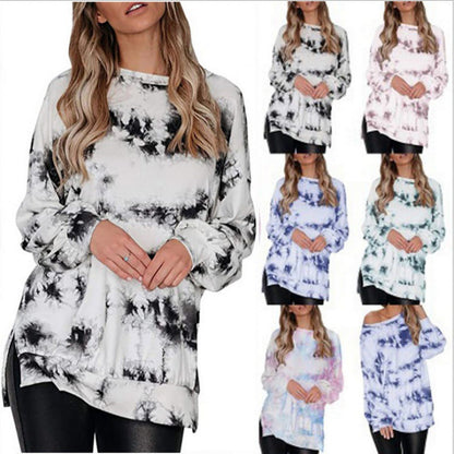 Damen Oversized Pullover Batikdesign Norvielle