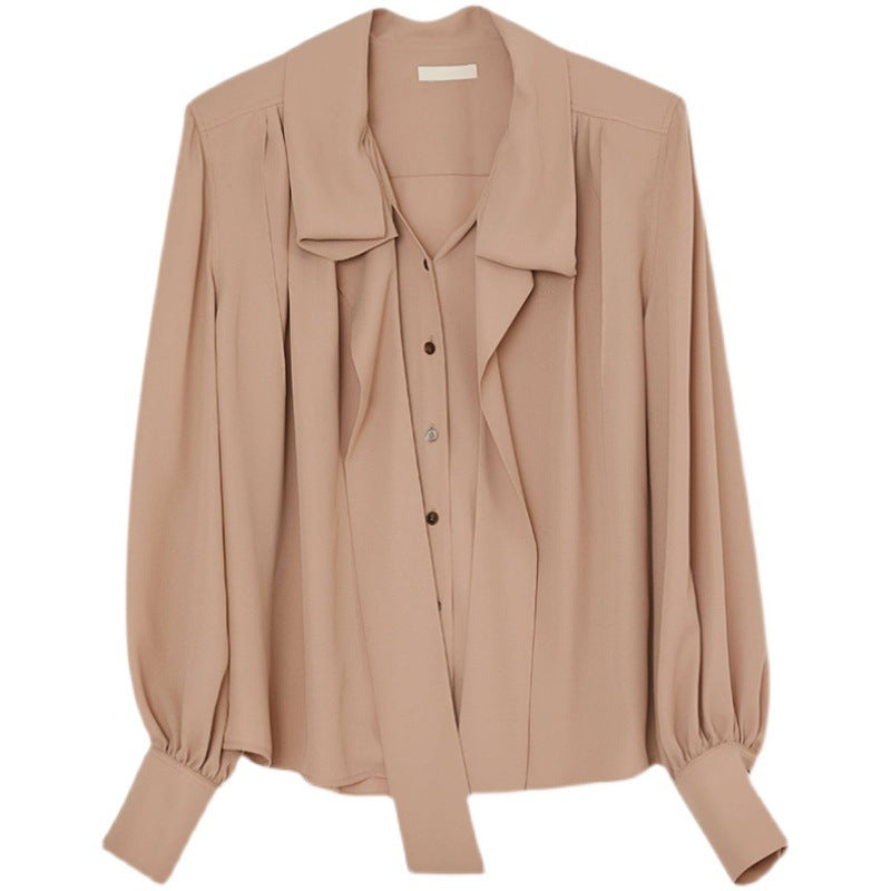 Damen Bluse mit Bindegürtel Elegantes Design Norvielle