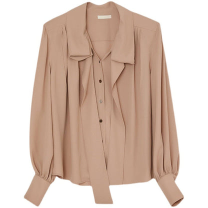 Damen Bluse mit Bindegürtel Elegantes Design Norvielle