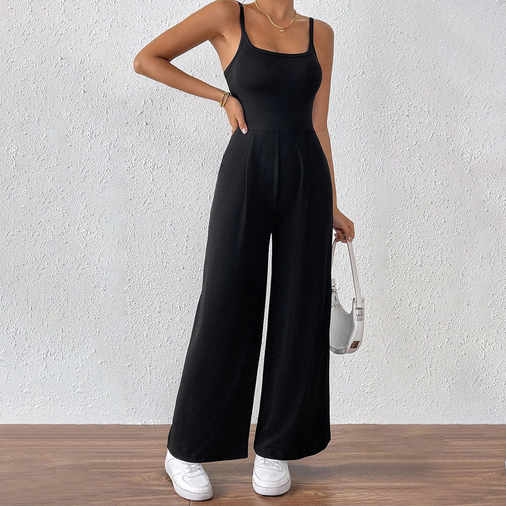 Damen Jumpsuit Schmale Träger Eleganter Schnitt Norvielle - Norvielle