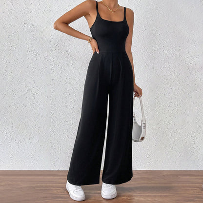 Damen Jumpsuit Schmale Träger Eleganter Schnitt Norvielle - Norvielle