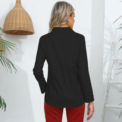 Damen Blusenoberteil Kurzärmelig Elegantes Design Norvielle