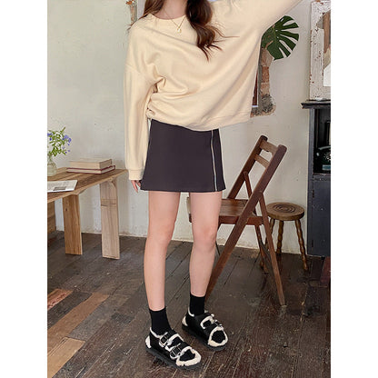 Damen Oversized Sweatshirt Raglanärmel Norvielle