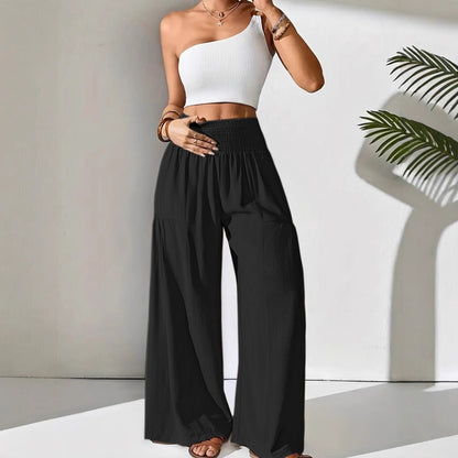 Damen Sommerhose Elastischer Bund Eingrifftaschen Norvielle - Norvielle