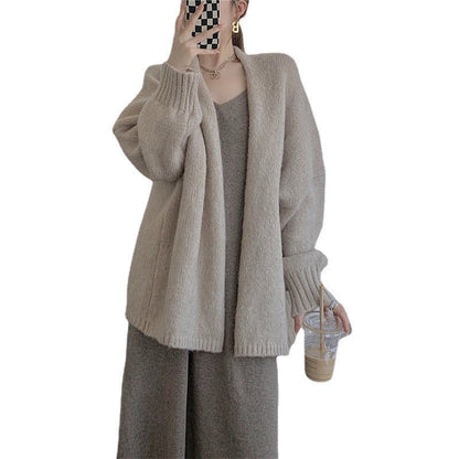 Damen Oversized Pullover V-Ausschnitt Langer Ärmel Norvielle