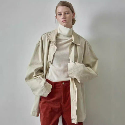 Damen Oversized Utility-Jacke Robust Norvielle