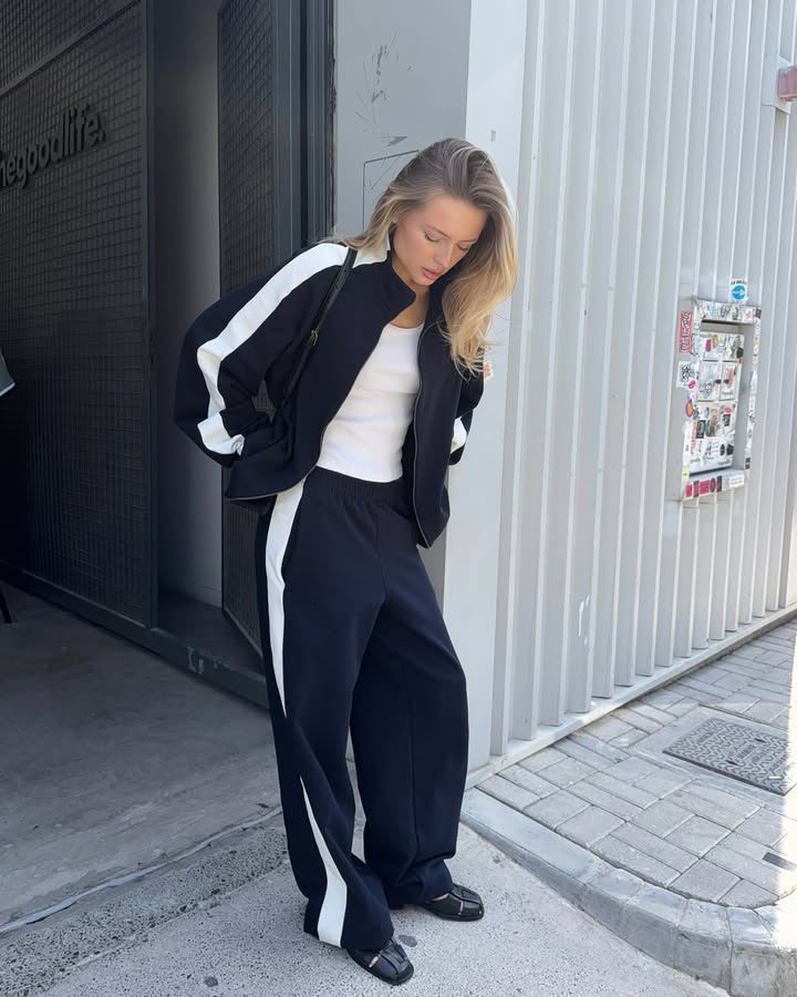 Damen Sportliche Jogginganzug Set Norvielle