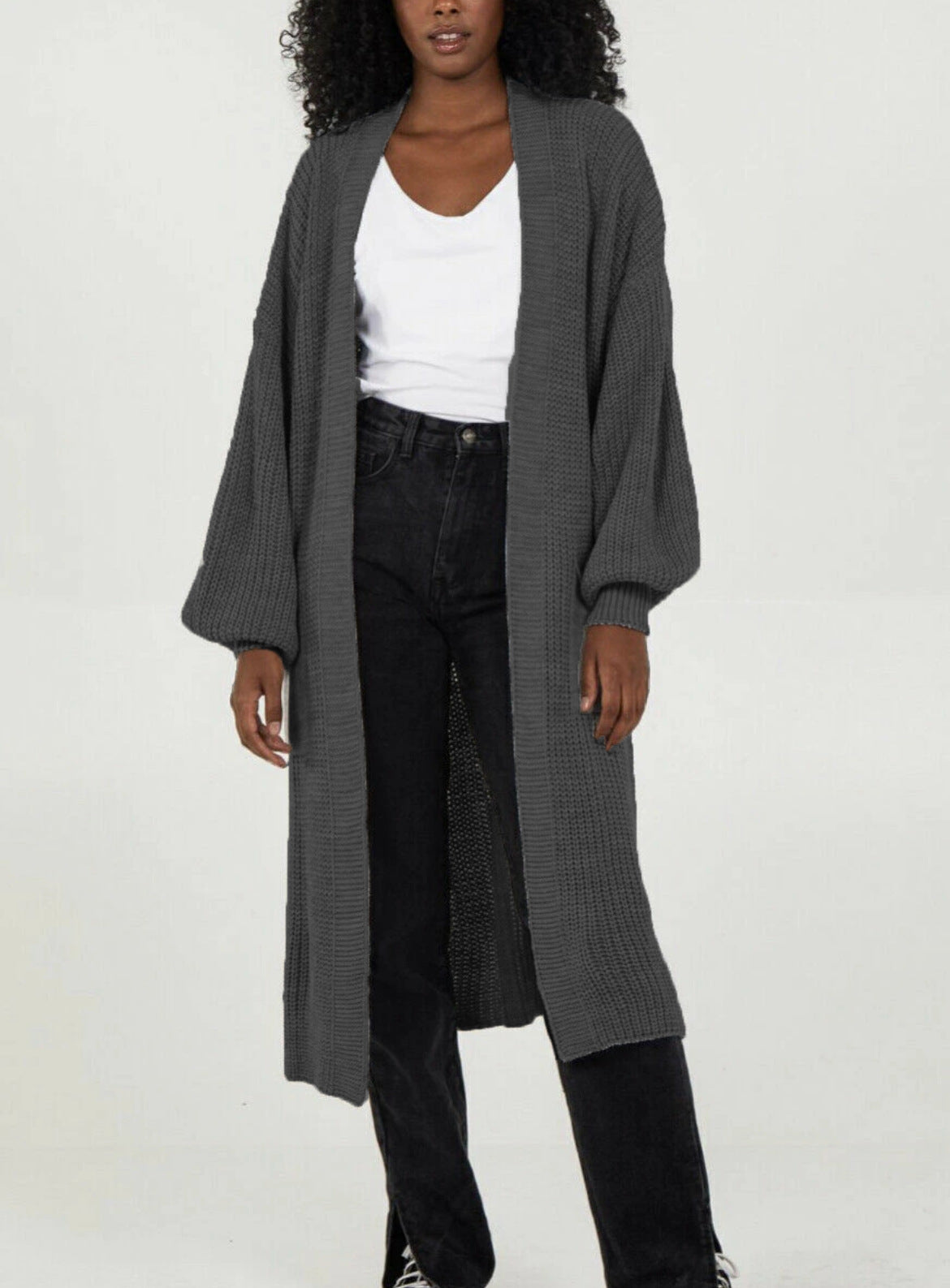 Damen Oversized Strickmantel Lässig Norvielle