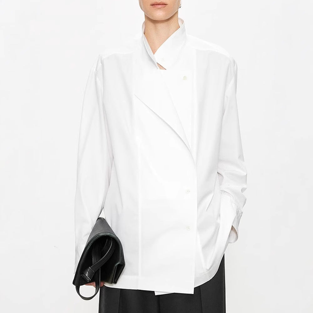 Damen Asymmetrische Bluse Modisch Norvielle